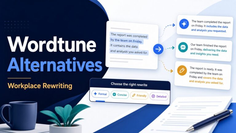 Editorial thumbnail for Wordtune alternatives for workplace rewriting
