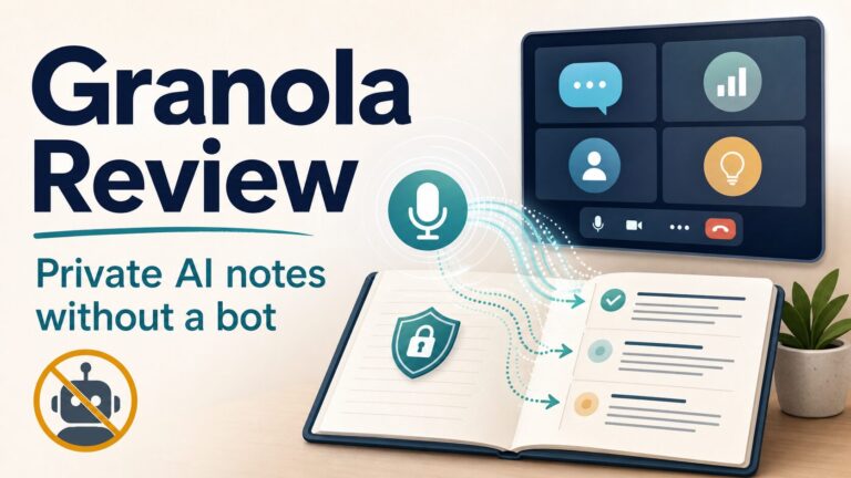 Granola Review thumbnail showing private AI notes without a meeting bot