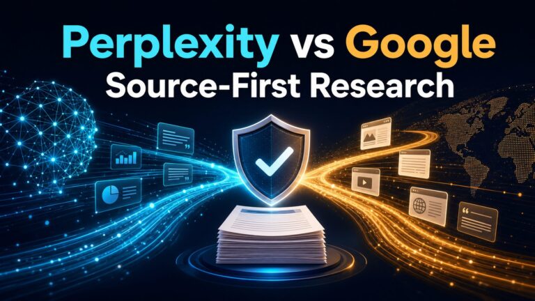 Perplexity vs Google source-first research thumbnail